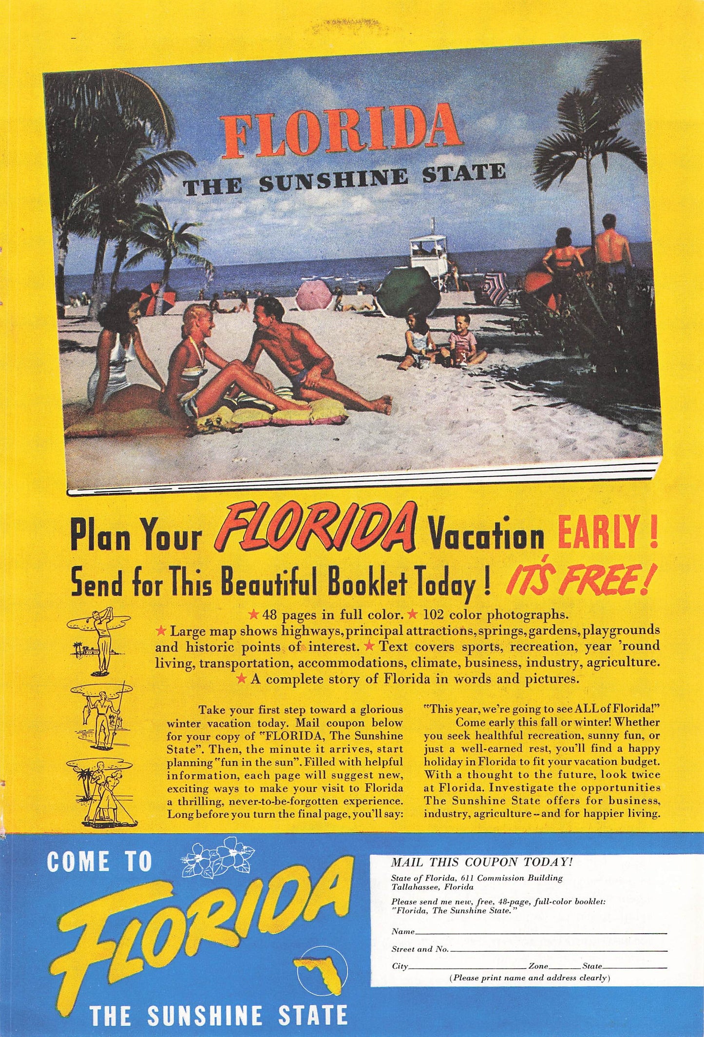 Florida The Sunshine State 1948