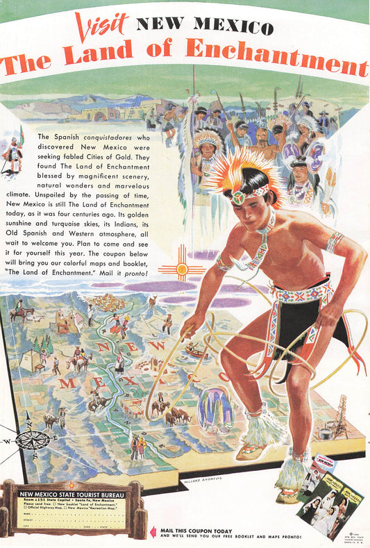 New Mexico "The Land of Enchantment" 1948