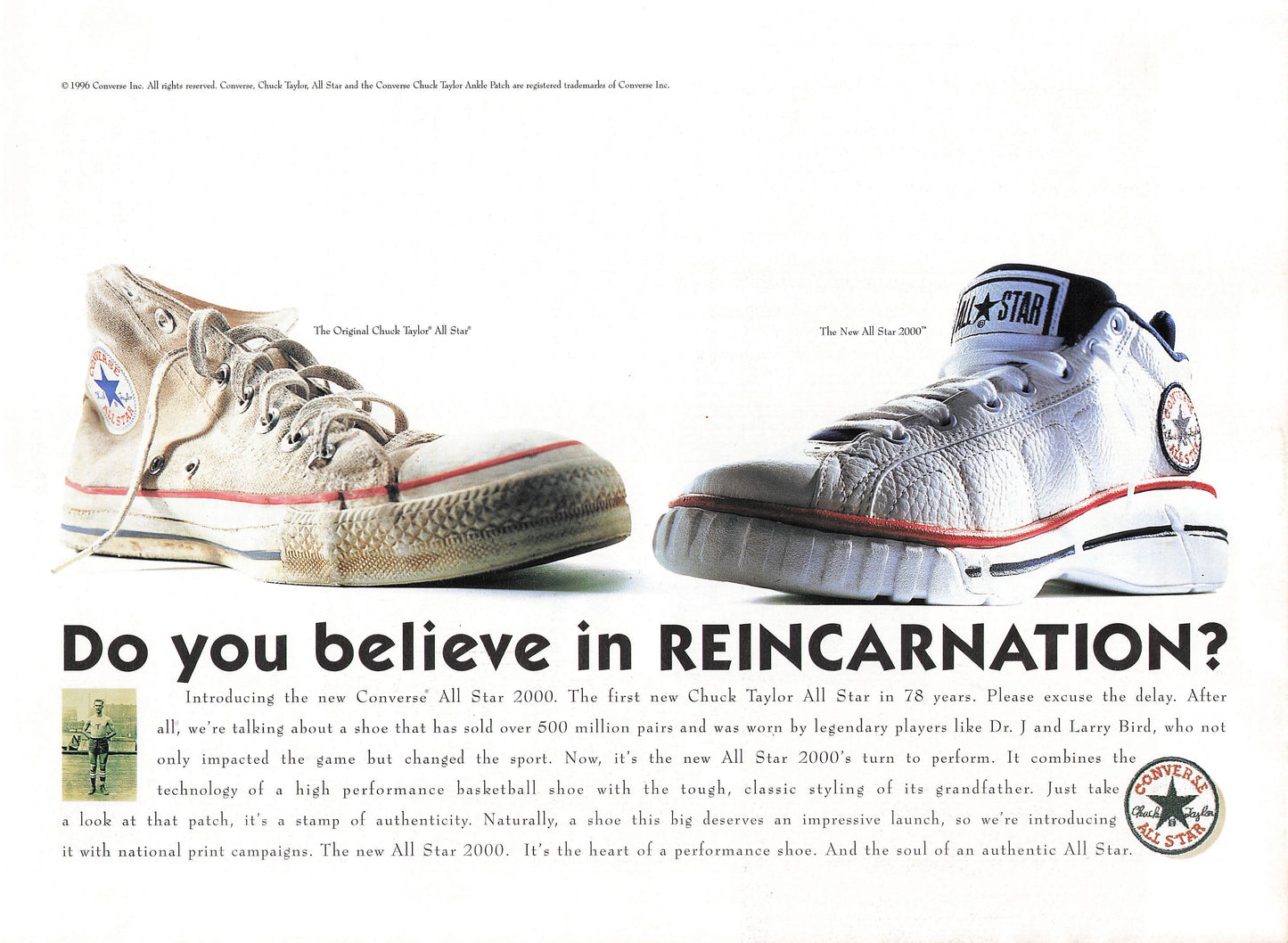 Converse All Star 2000 Sneakers (1996 Ad)