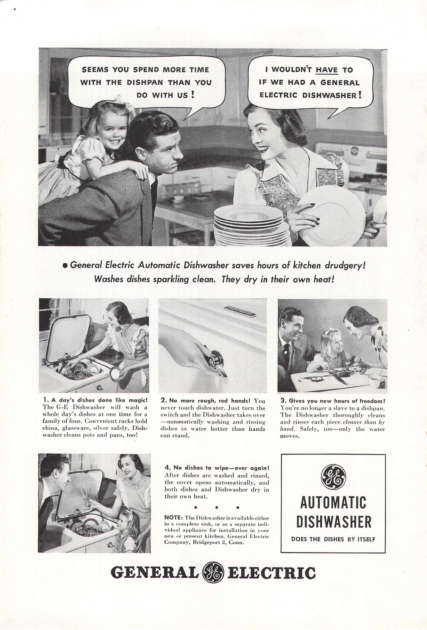 General Electric Automatic Dishwasher 1948