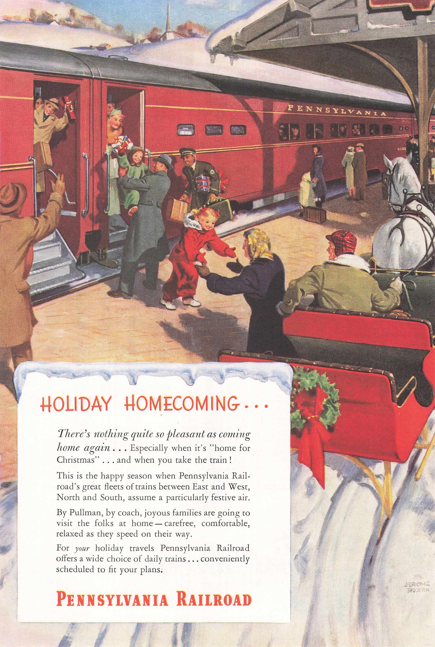 Pennsylvania Railroad "Holiday Homecoming" 1948