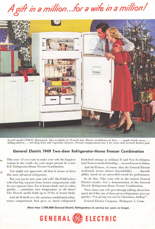 GE Refrigerator "Wife in a Million" 1948