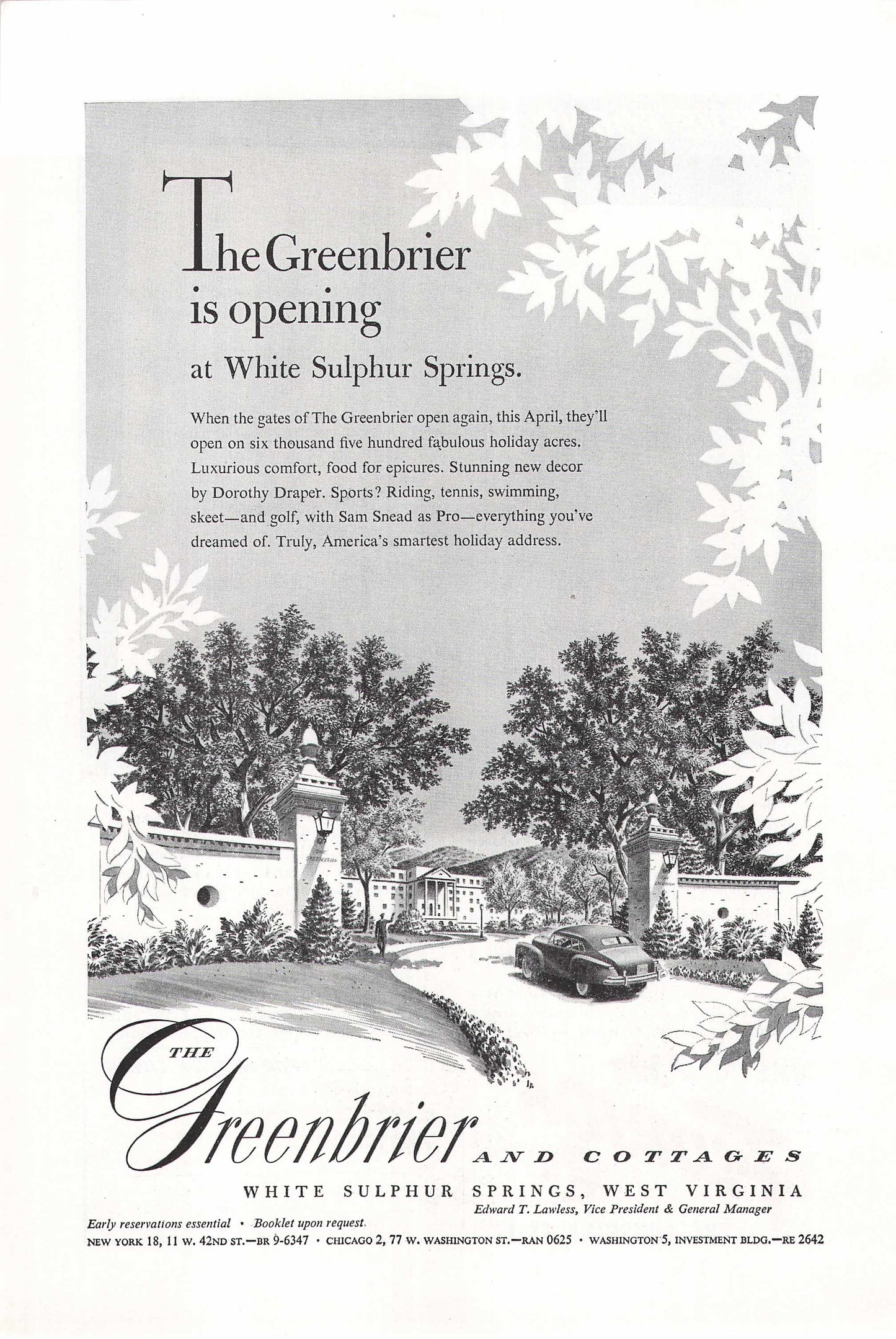 The Greenbrier Hotel 1948