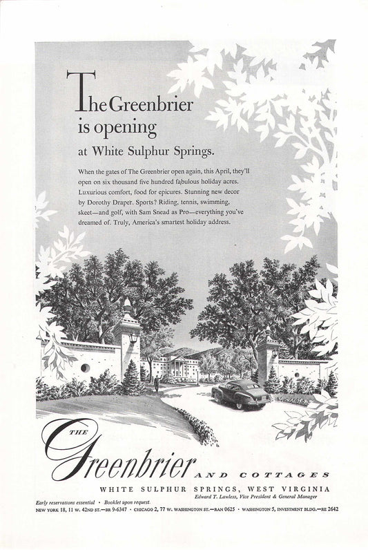 The Greenbrier Hotel 1948
