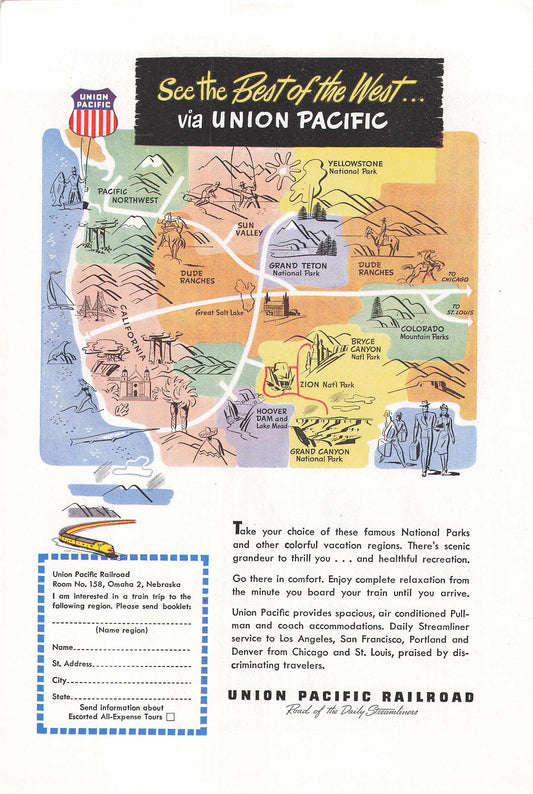 Union Pacific Railroad 1948
