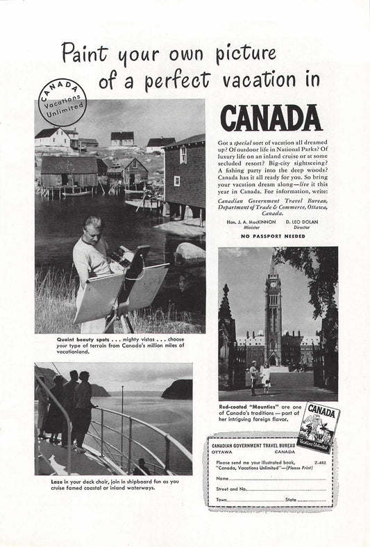 Canada, Vacations Unlimited 1948