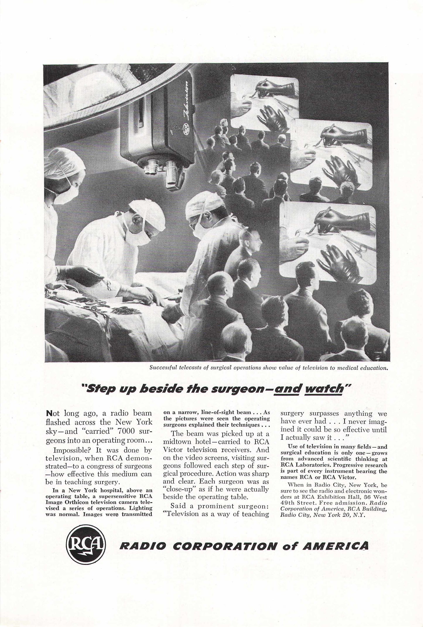 RCA "7000 Surgeons" Radio Beam 1948