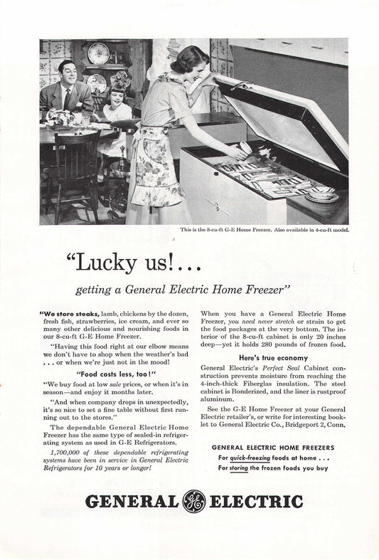 General Electric Home Freezer 1948