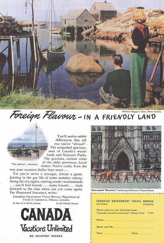 Canada "Vacations unlimited" 1948