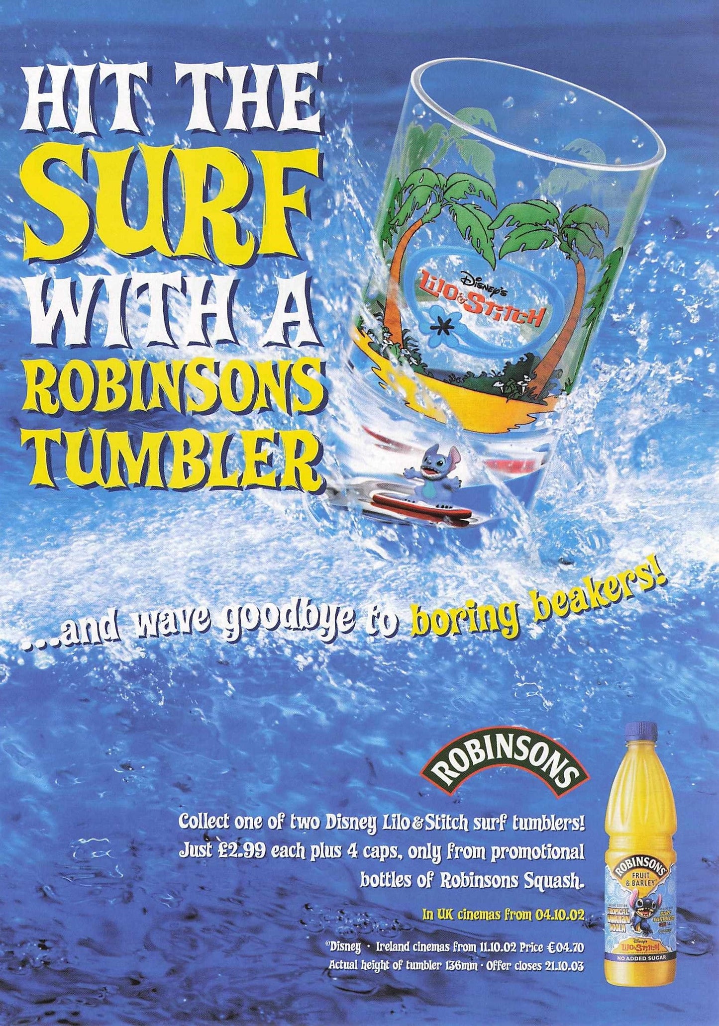 Robinsons Lilo & Stitch Tumbler 2002