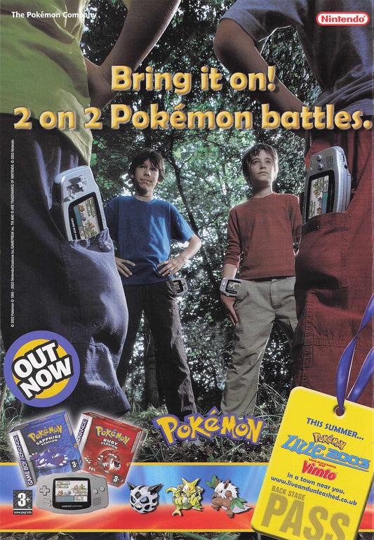 Pokemon Gameboy Advance Games 2003