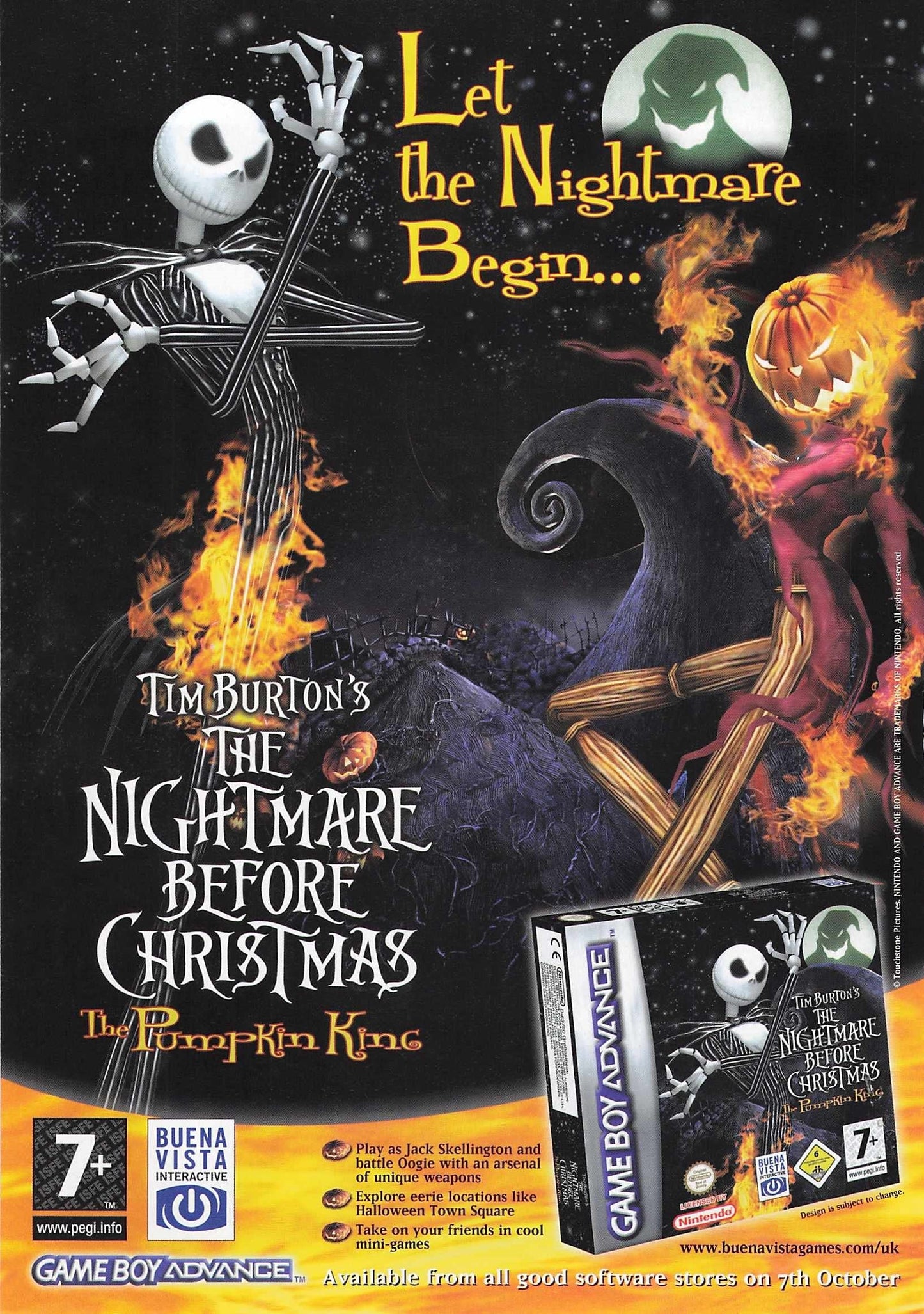 Nightmare Before Christmas Gameboy Advert 2005