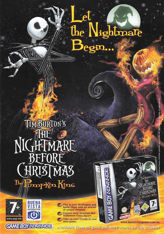 Nightmare Before Christmas Gameboy Advert 2005