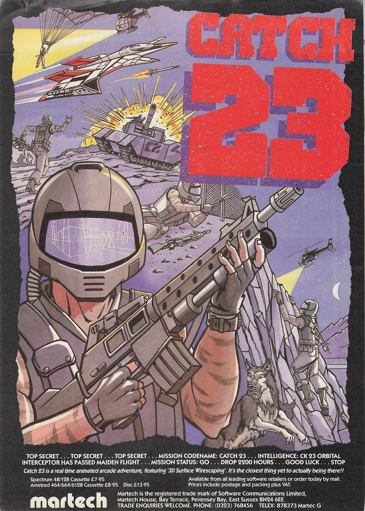 Catch 23 Video Game original advert 1986