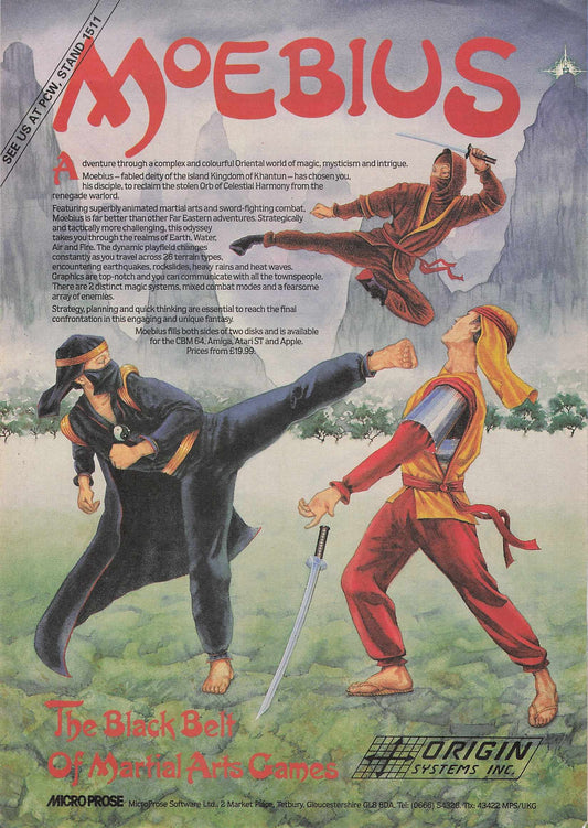 Moebius video game original advert 1986
