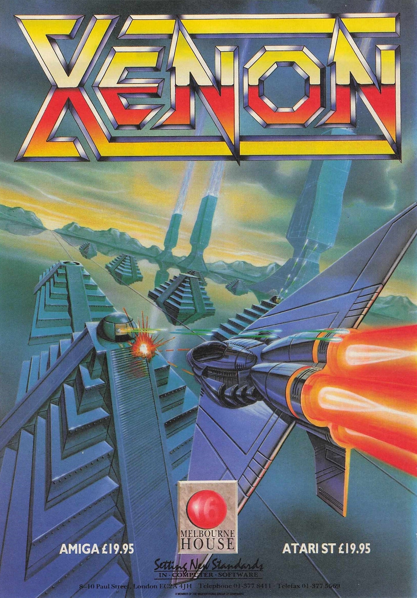 Xenon Video Game Original Advert 1988