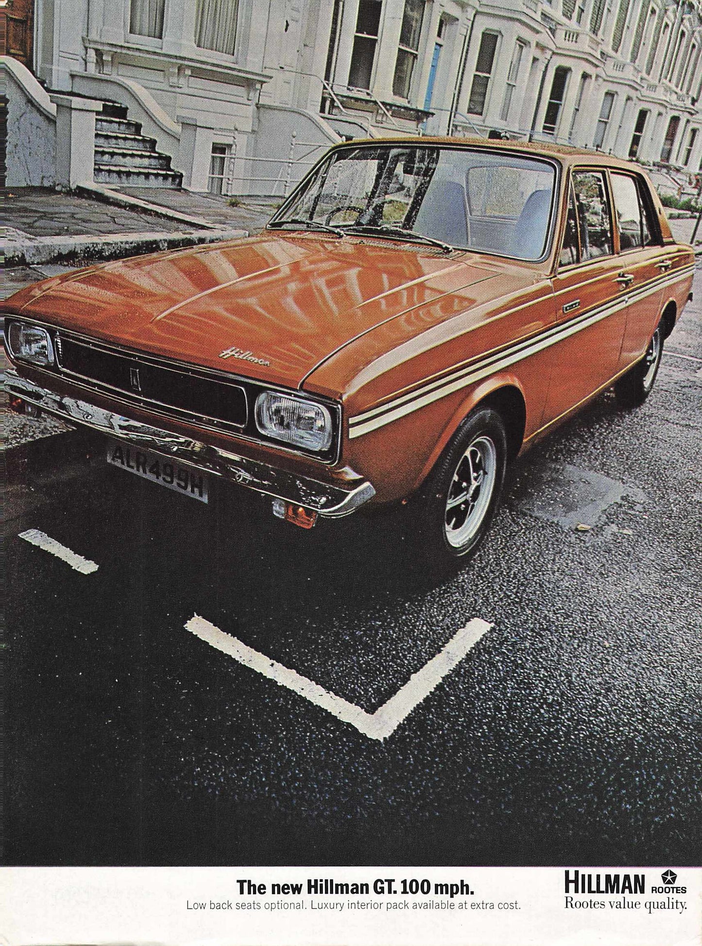 Rootes Hillman GT.100mph Advert 1970