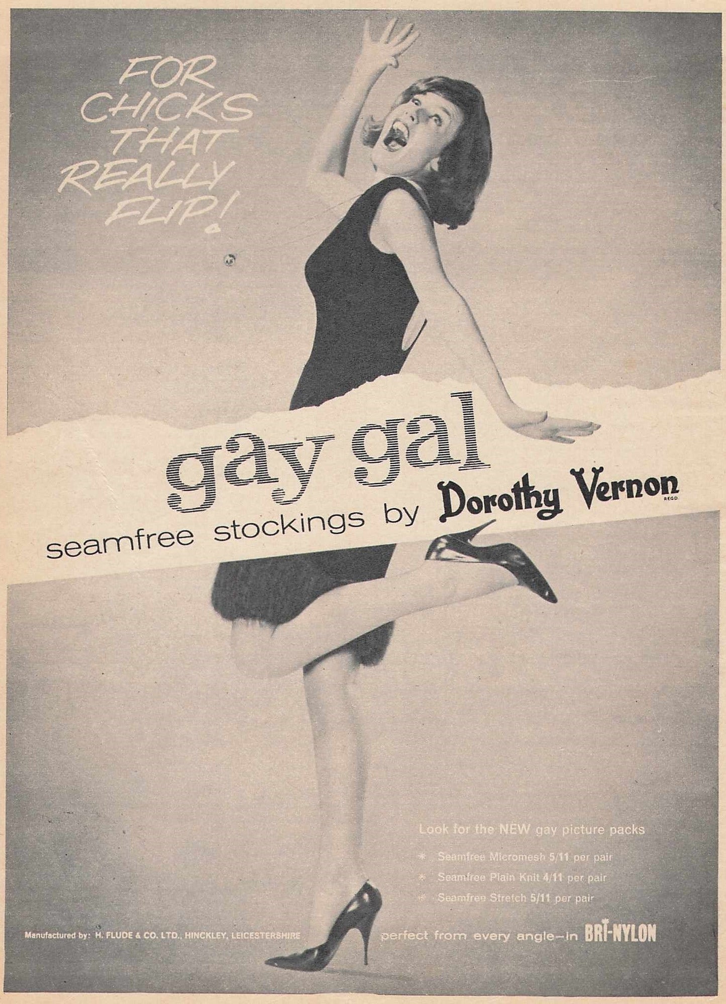 Bri-Nylon Dorothy Vernon Stockings Advert 1962