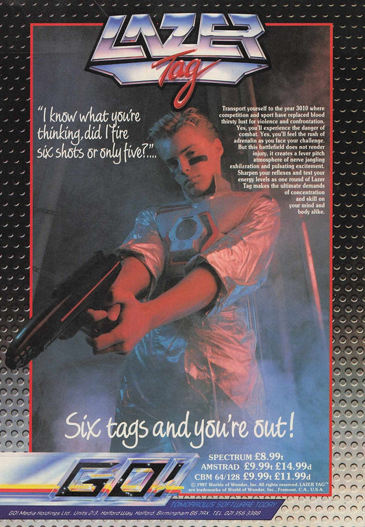 Lazer Tag Video Game Original Advert 1987