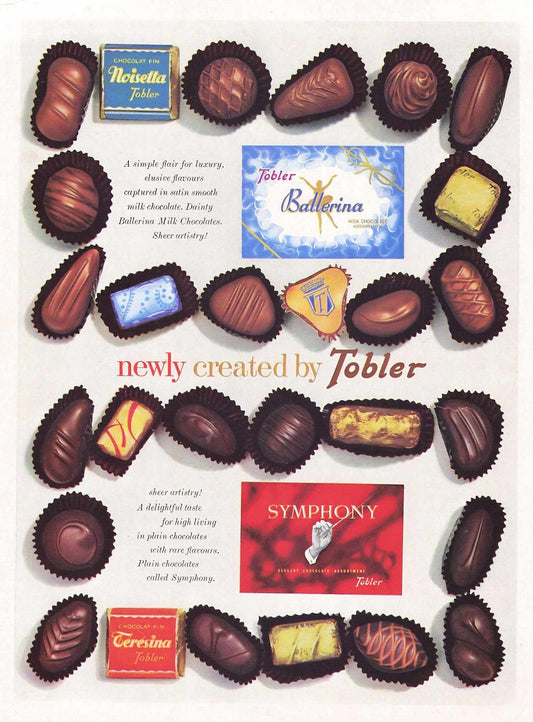 Tobler Ballerina Chocolate Original Advert 1964