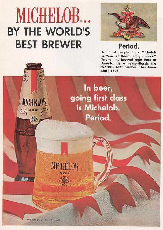 Michelob Beer Original Advert 1967