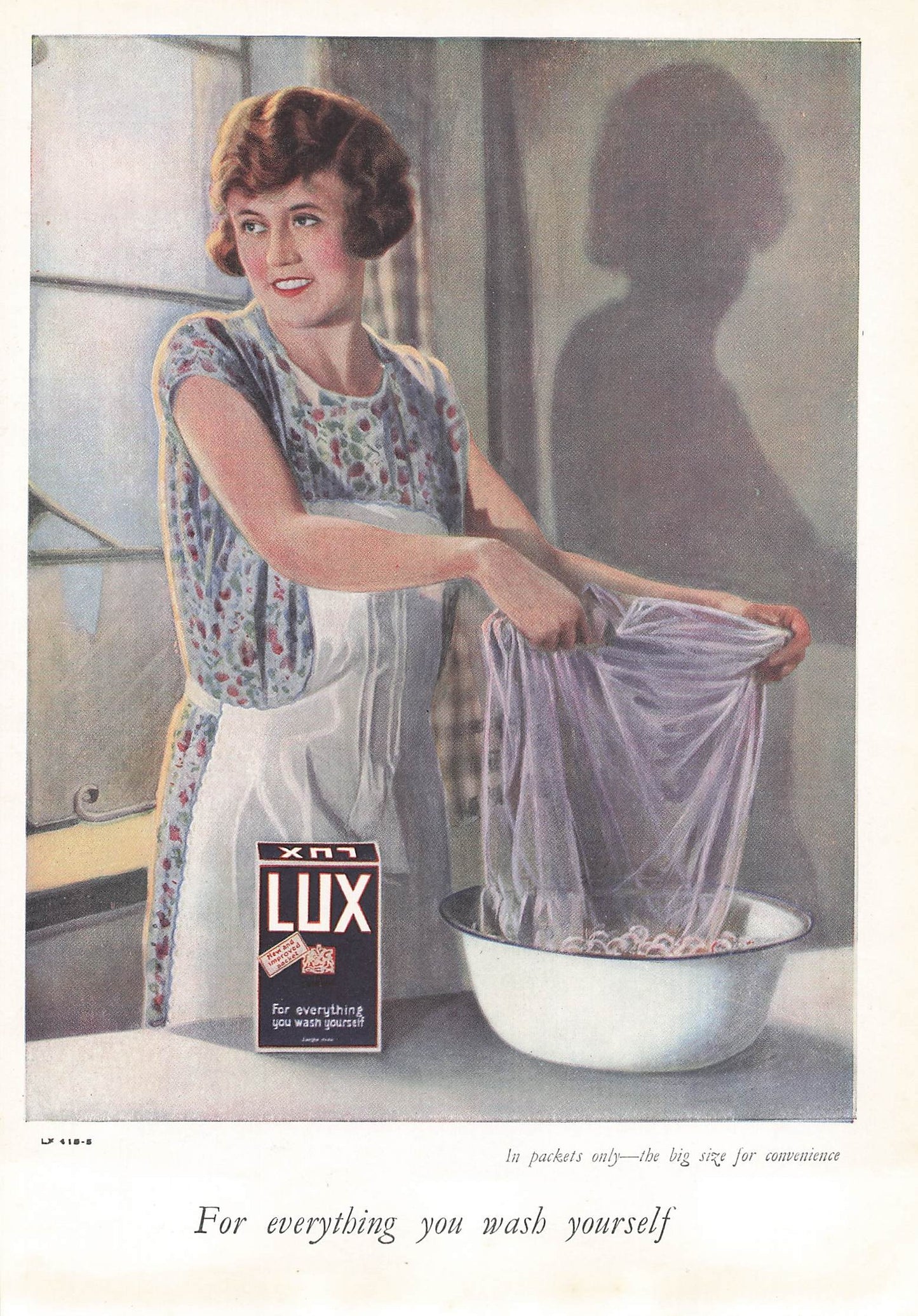 Original printed advert for Lux Washing Powder 1926