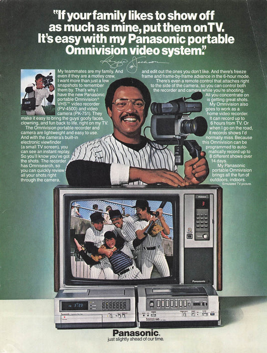 Original printed advert for Panasonic Omnivision from 1981