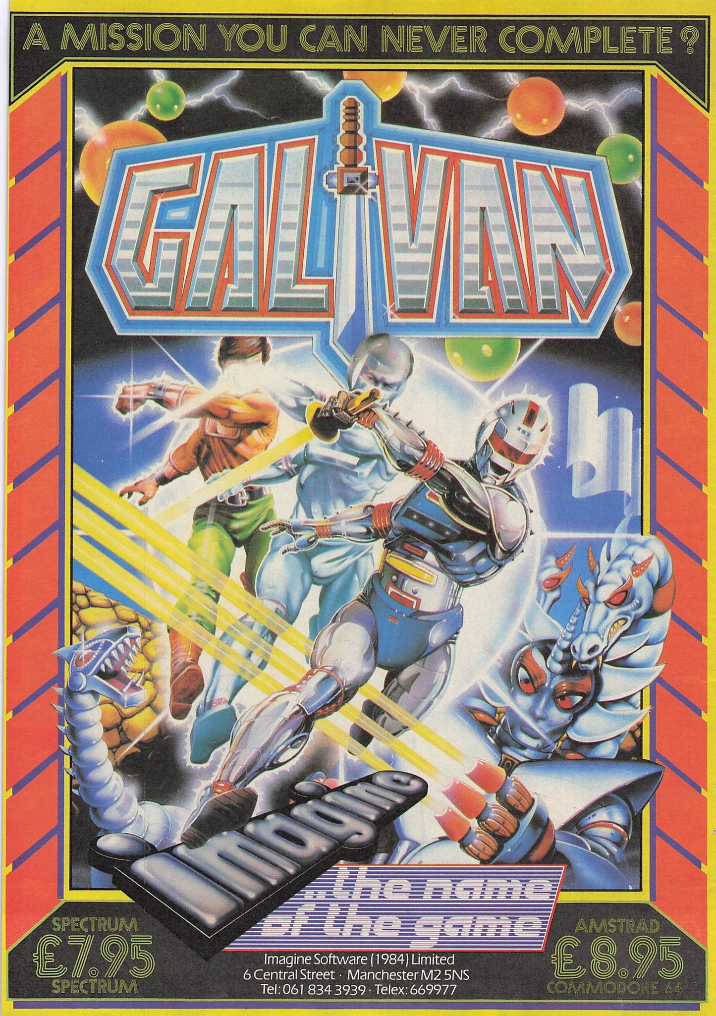Original printed advert for Galvan from 1986