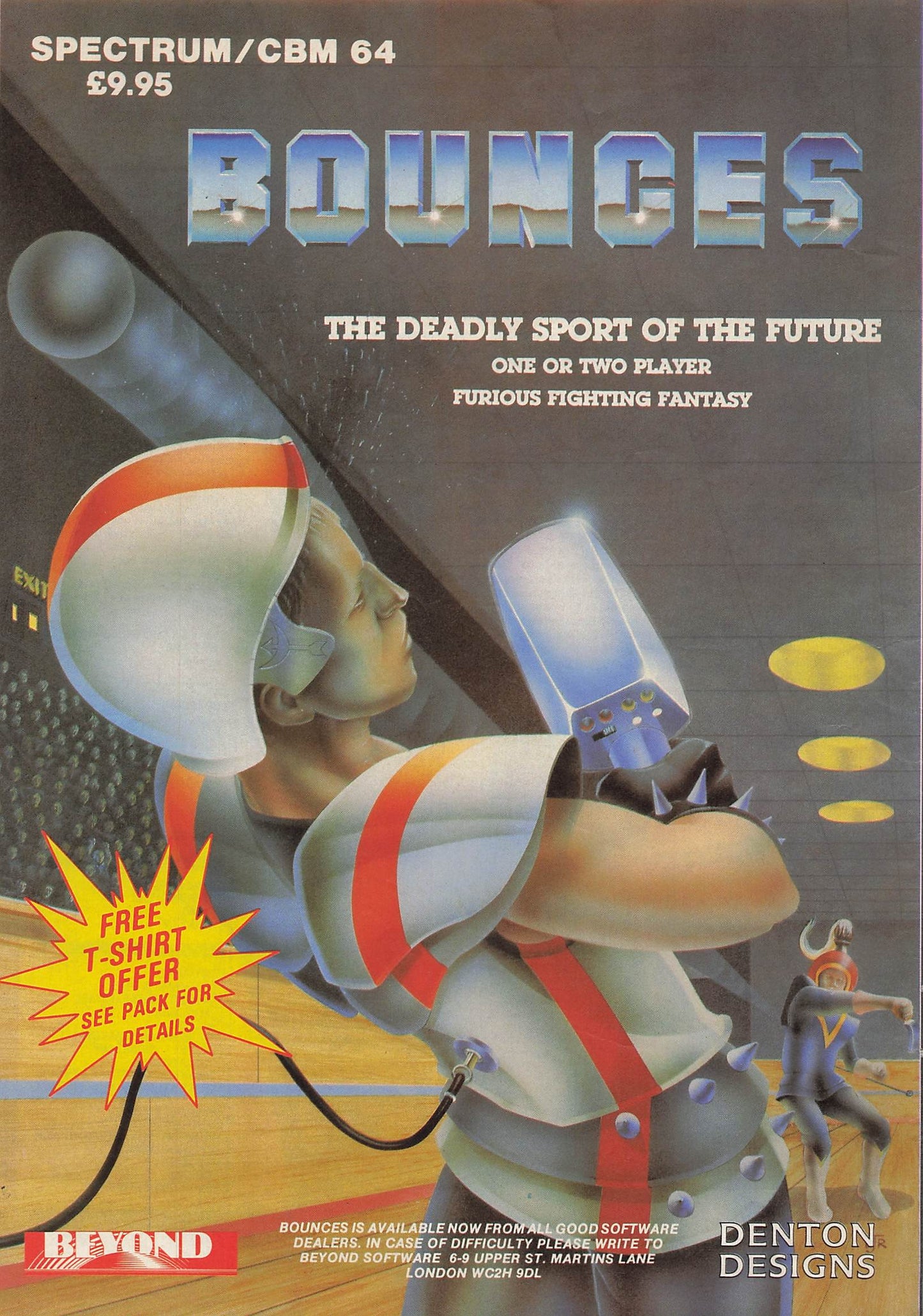 Original printed advert for Bounces from 1986