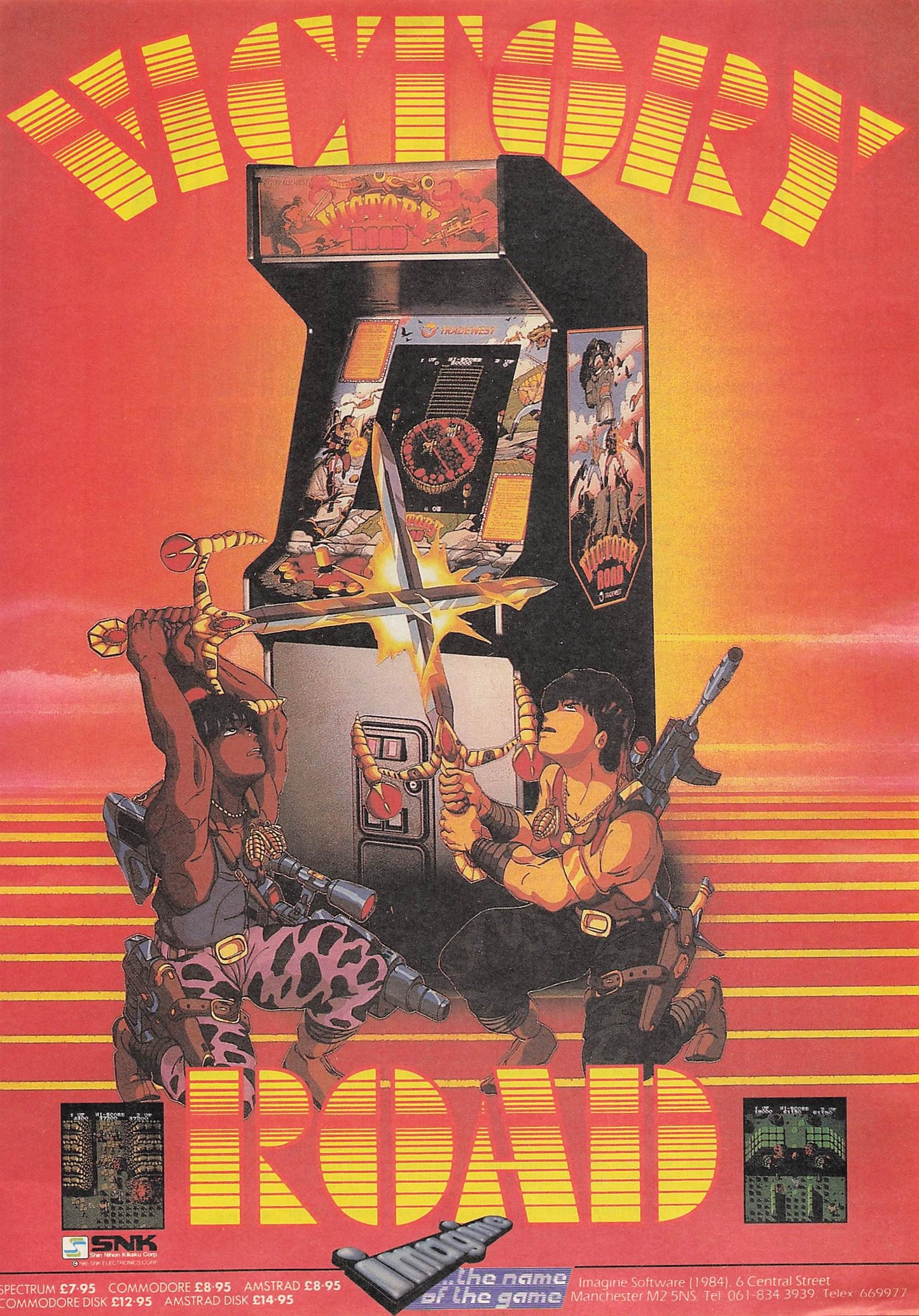 Original printed advert for Victory Road 1986