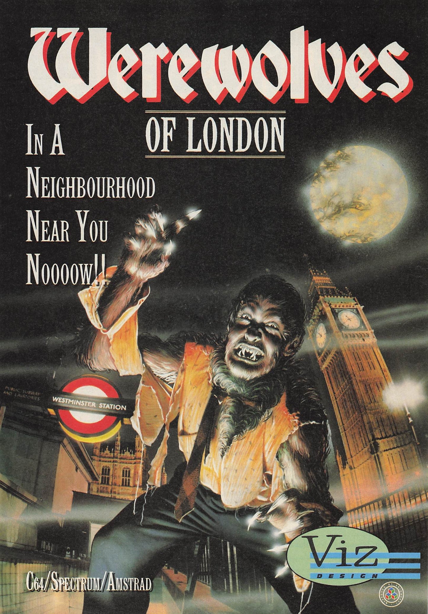 Original printed advert for Werewolves of London