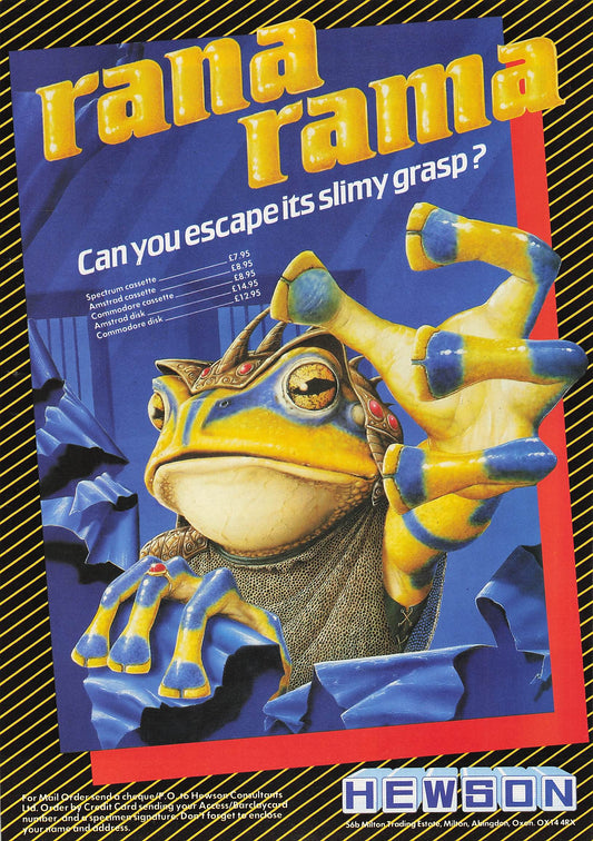Original printed advert for Rana Rama from 1987