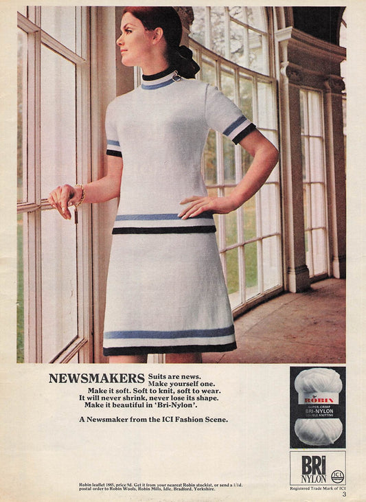 Original printed advert for Bri-Nylon from 1969