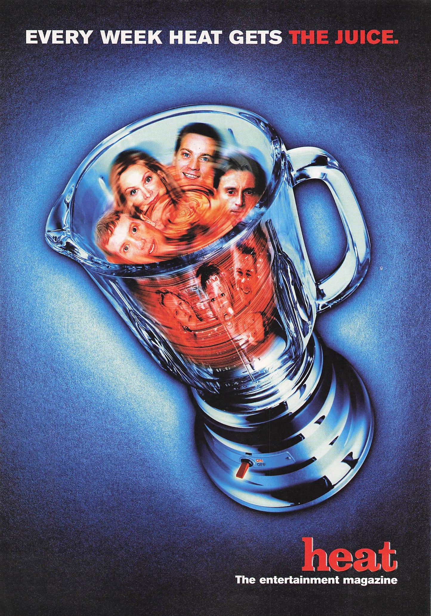 Original printed advert for Heat Magazine 1999