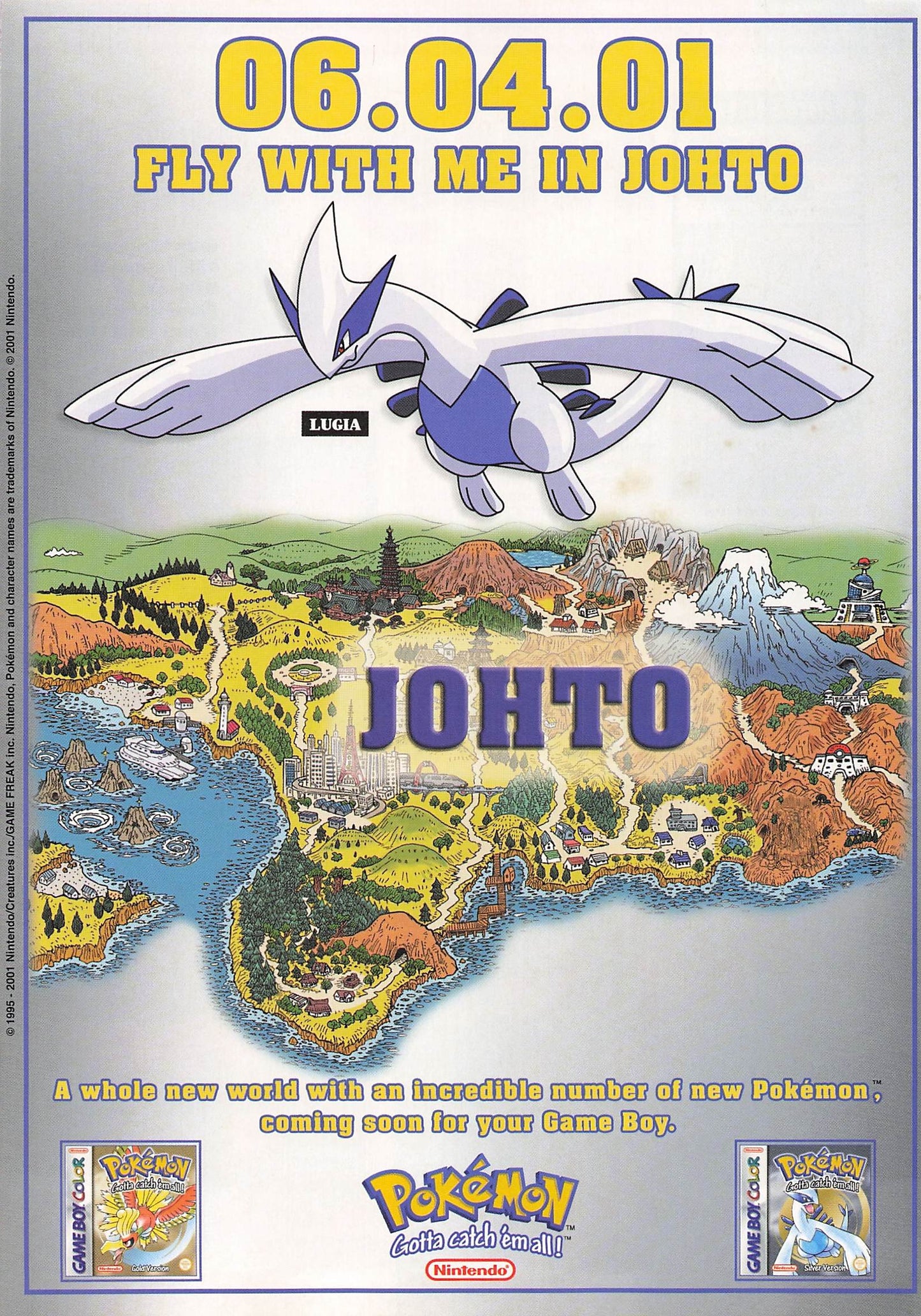 Original printed advert for Pokemon Gameboy 2001