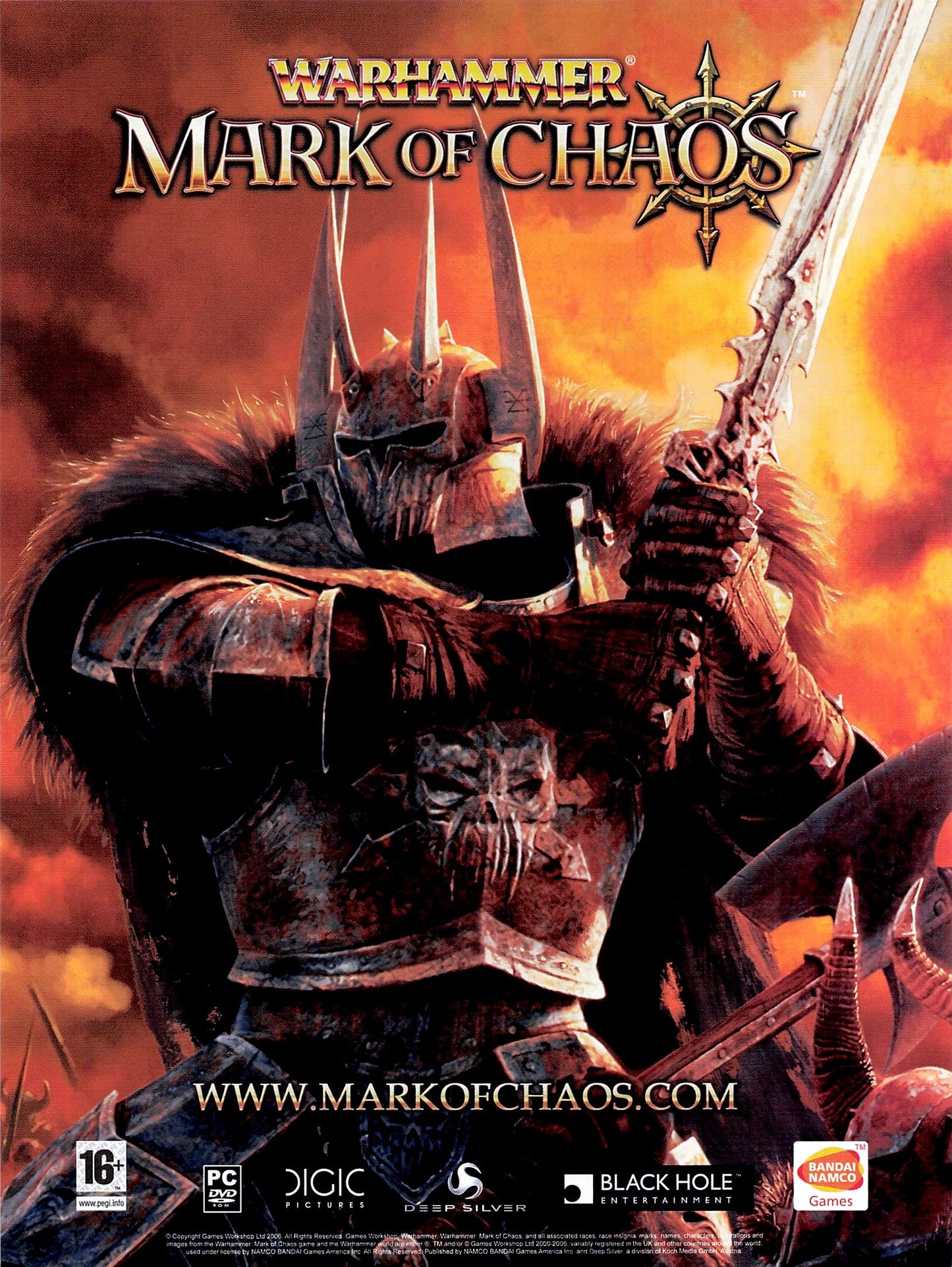 Original printed advert for Warhammer Mark of Chaos 2006
