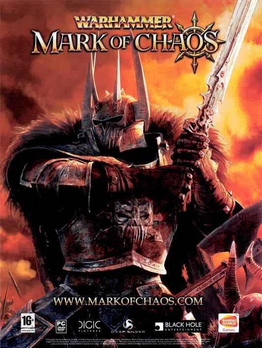Original printed advert for Warhammer Mark of Chaos 2006
