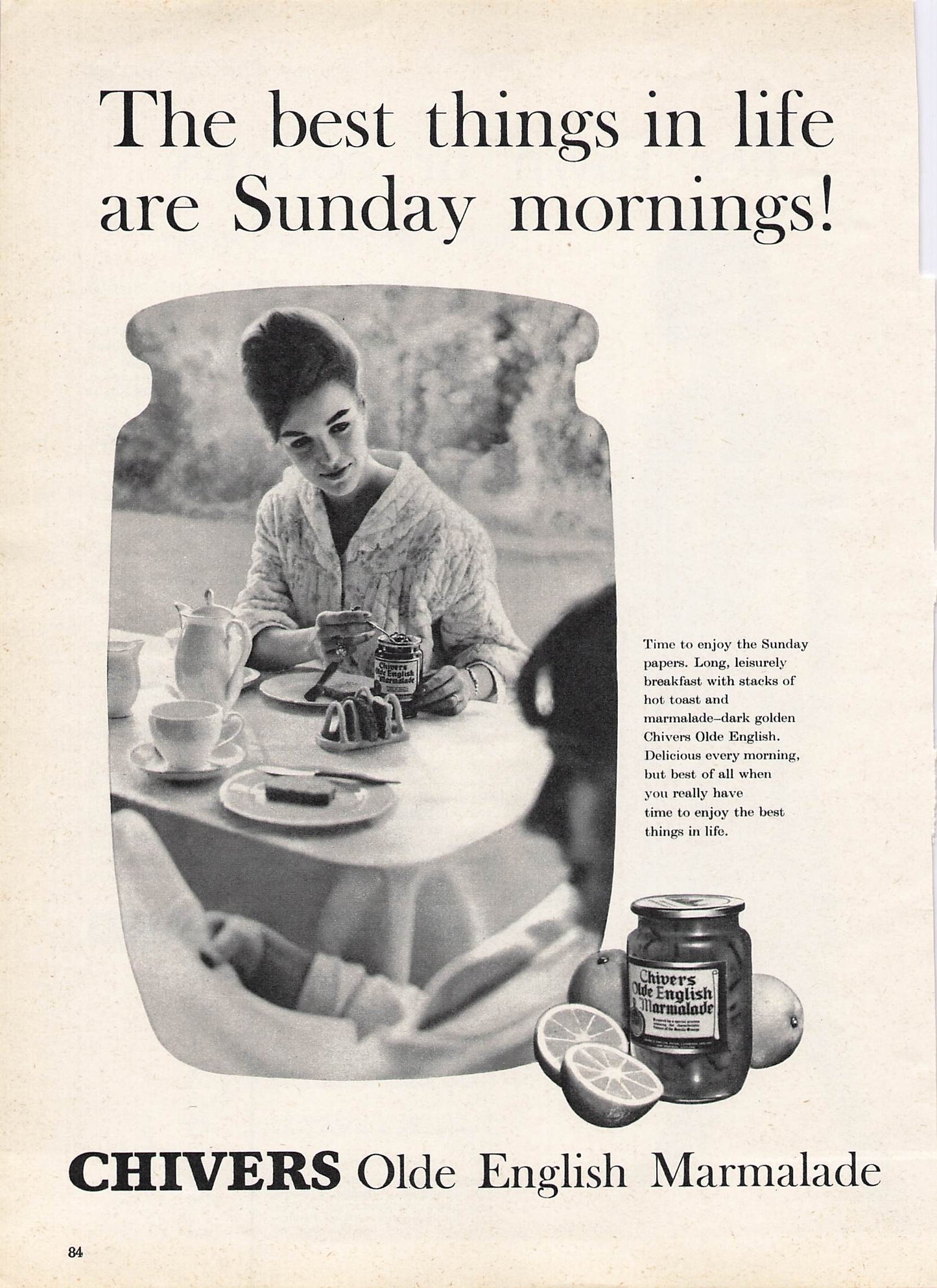 Original printed advert for Chivers Marmalade 1961