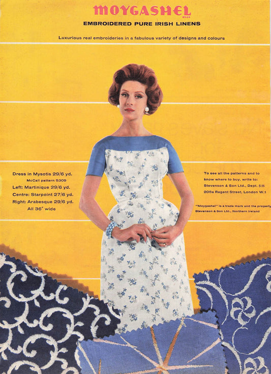 Original printed advert for Moygashel Linens 1961