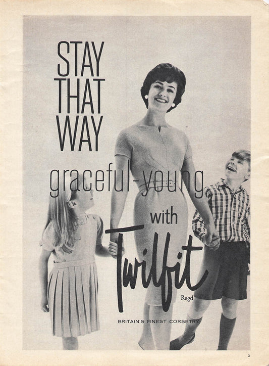 Original printed advert for Twilfit Corsets 1961