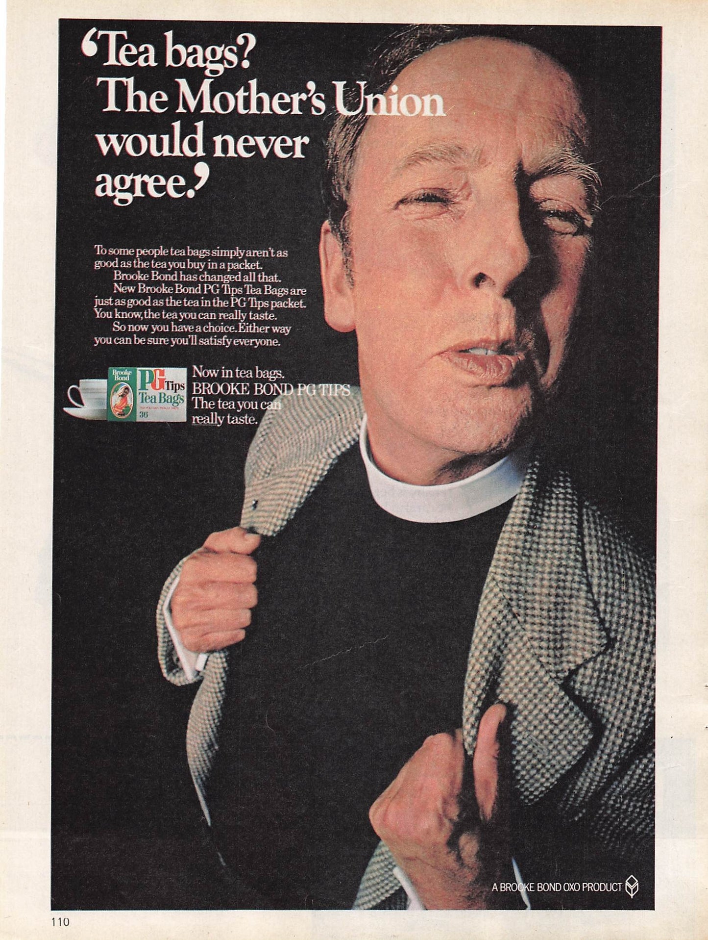 Original printed advert for Brooke Bond PG Tips 1970