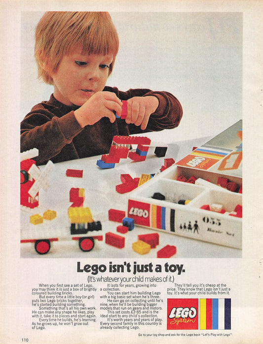 Original printed advert for Lego 1971
