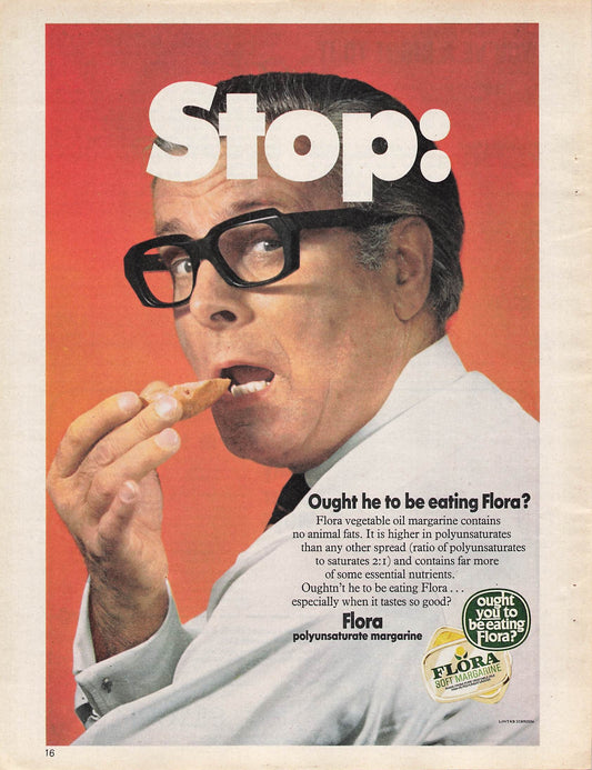Original printed advert for Flora Margarine 1971