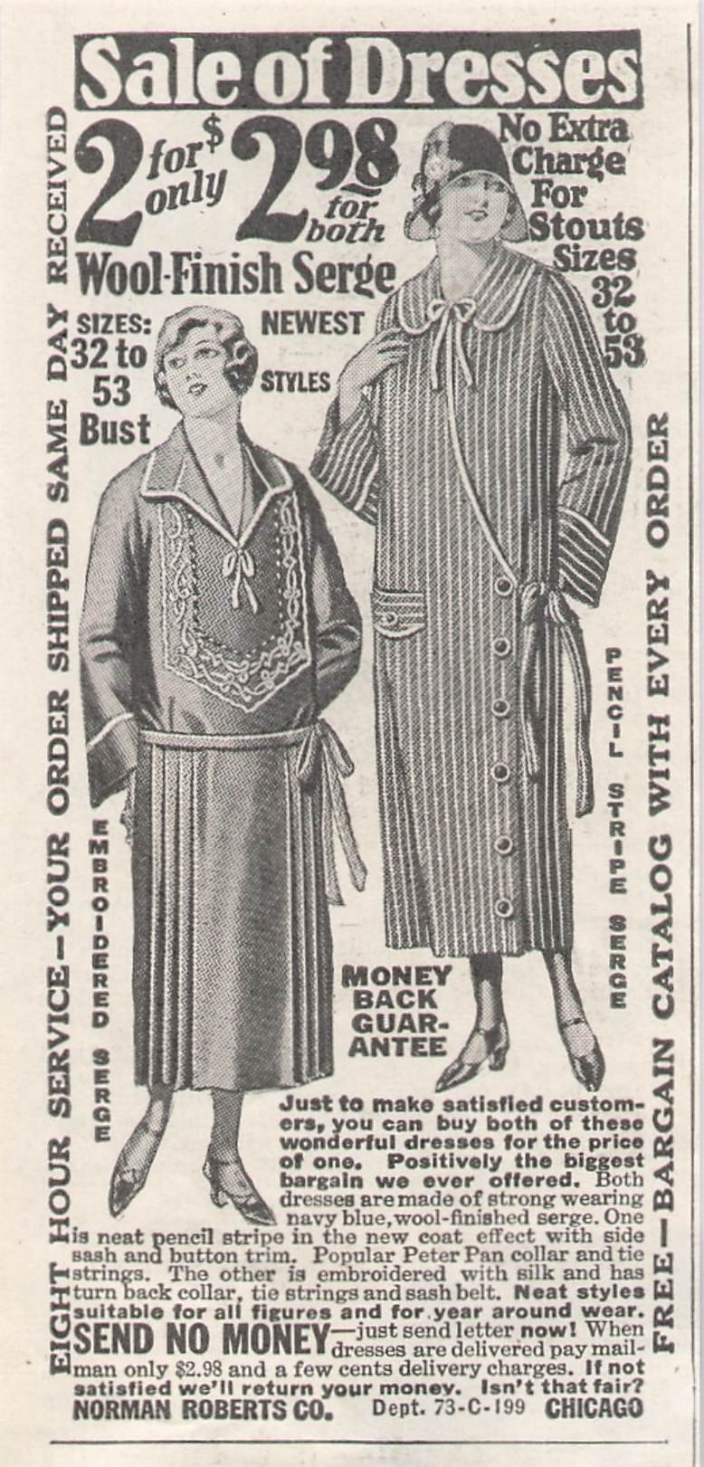 Original printed advert for Norman Roberts 1926