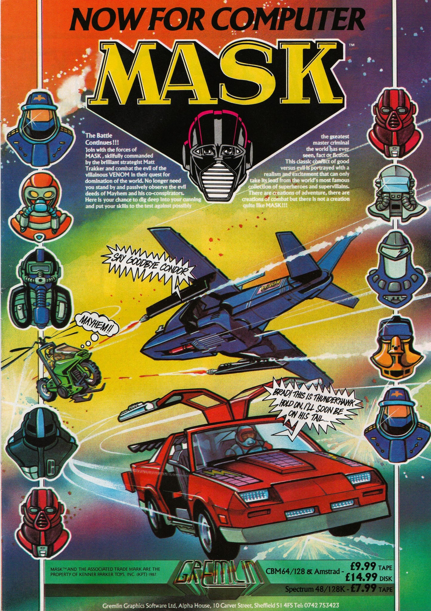 Mask Video Game 1987